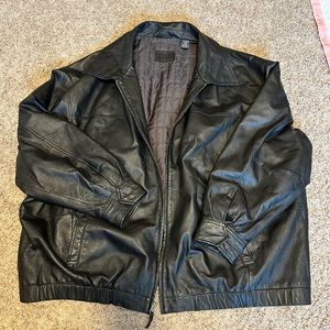 Vintage Real Leather Bomber Jacket